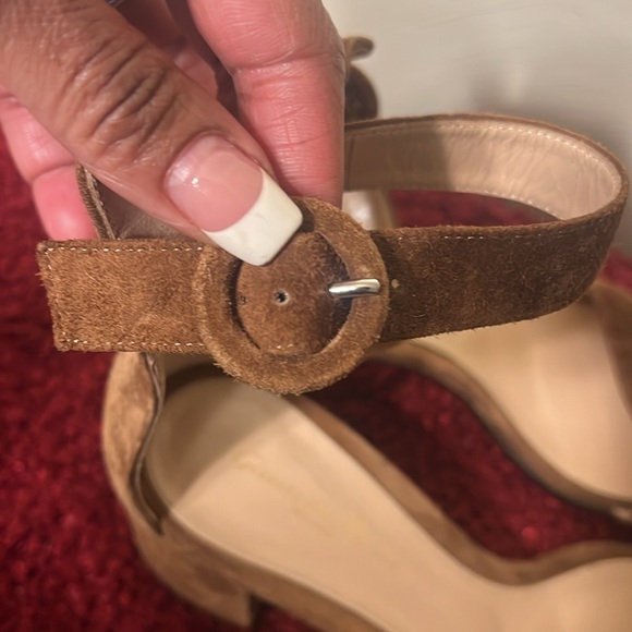 Gianvito Rossi Versilia 60 Sandals Tan Suede sz 9 - Picture 13 of 16